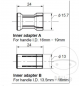 Preview: Bar End Adapter for Handlebar End Mirrors